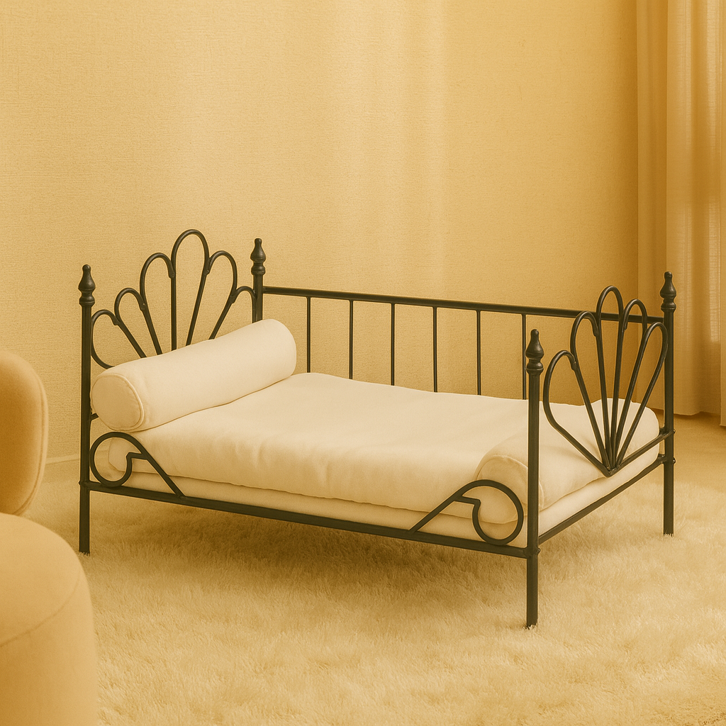 Tail-Rest Elevated Metal Pet Sofa