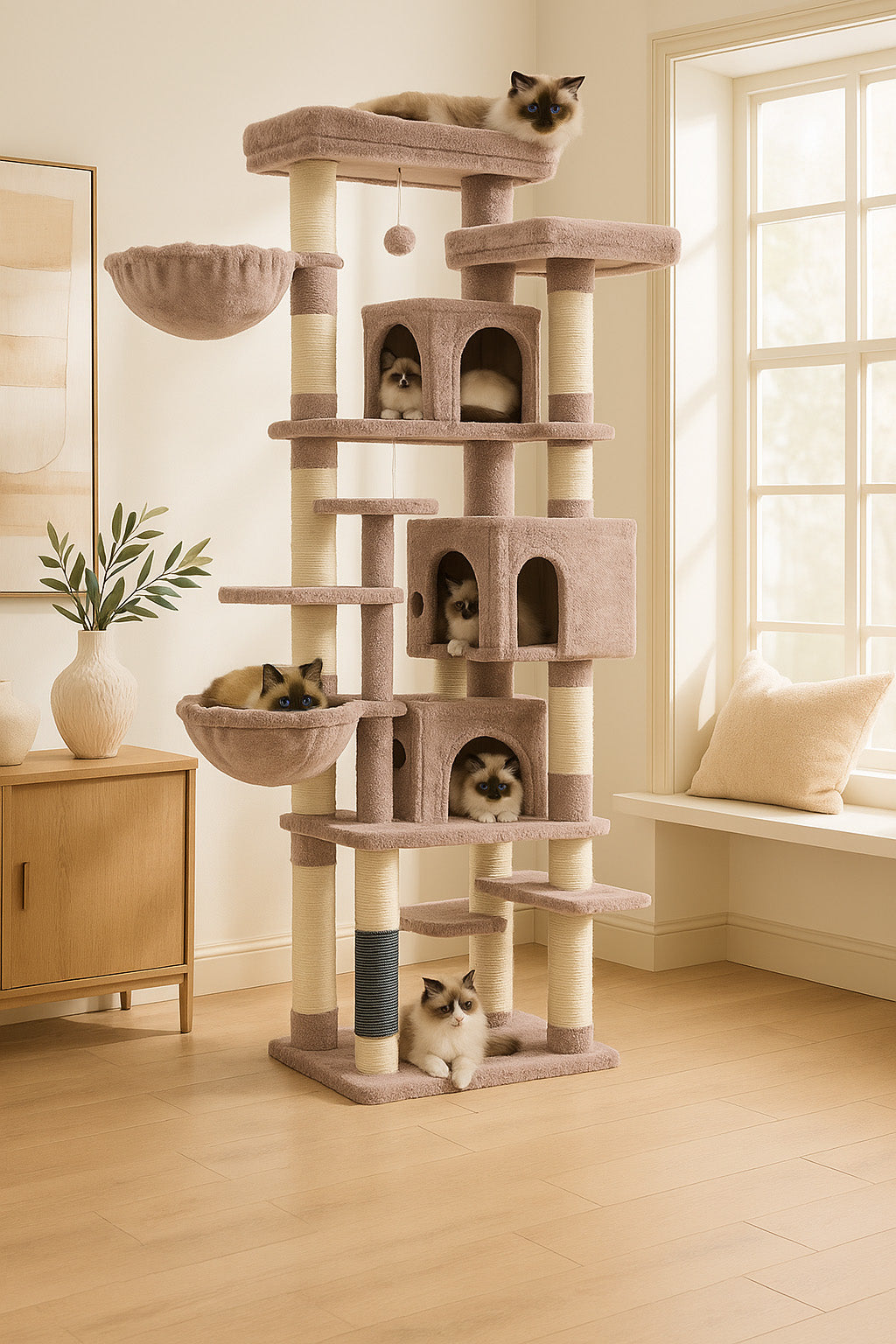 Large Cat Tower for Indoor Cats