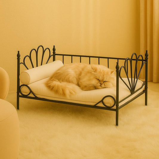 Tail-Rest Elevated Metal Pet Sofa
